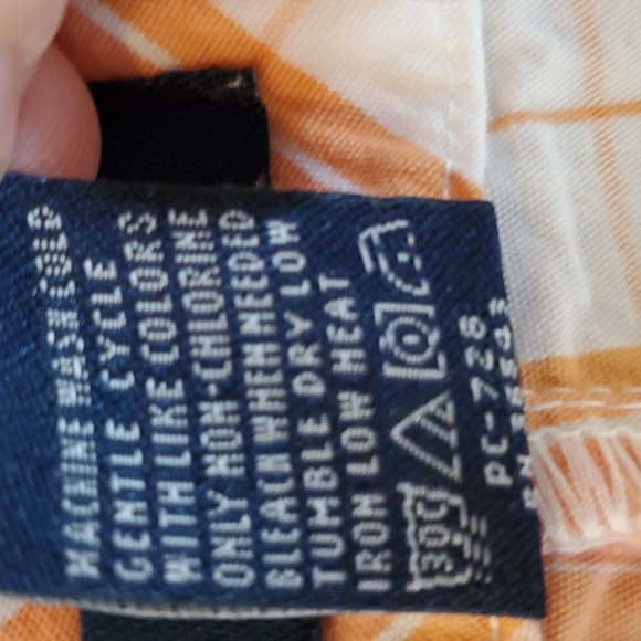 Izod peach plaid pineapple Bermuda shorts - Picture 6 of 7